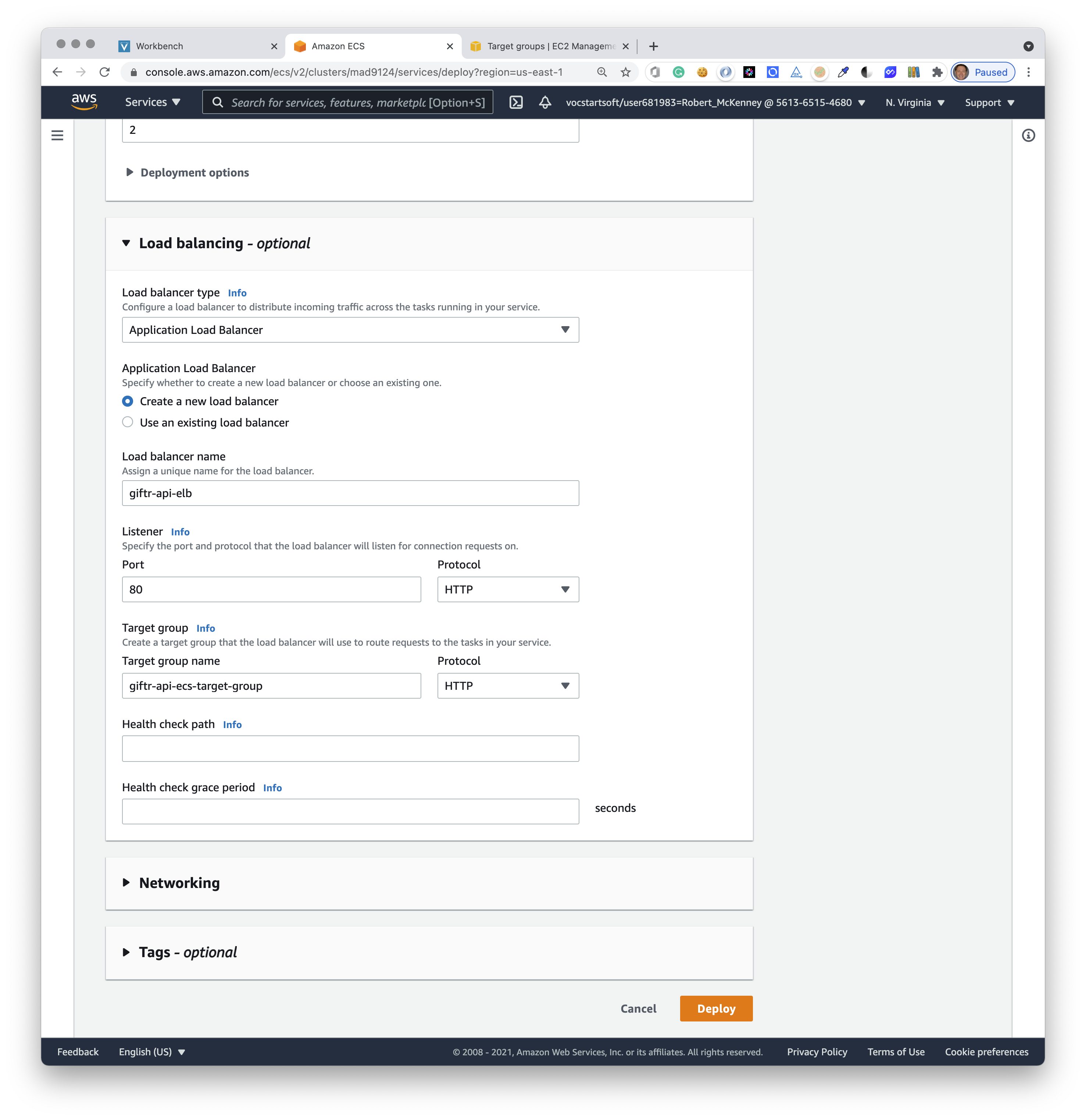 ECS configuration step 14