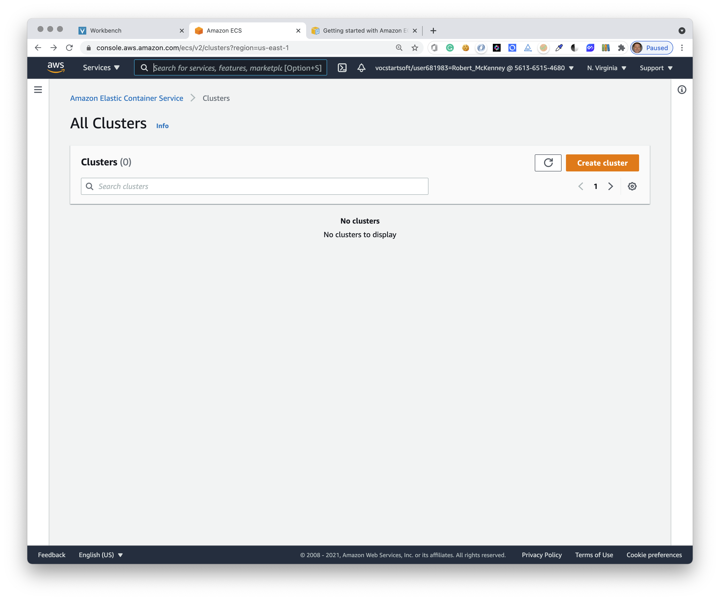 ECS configuration step 1