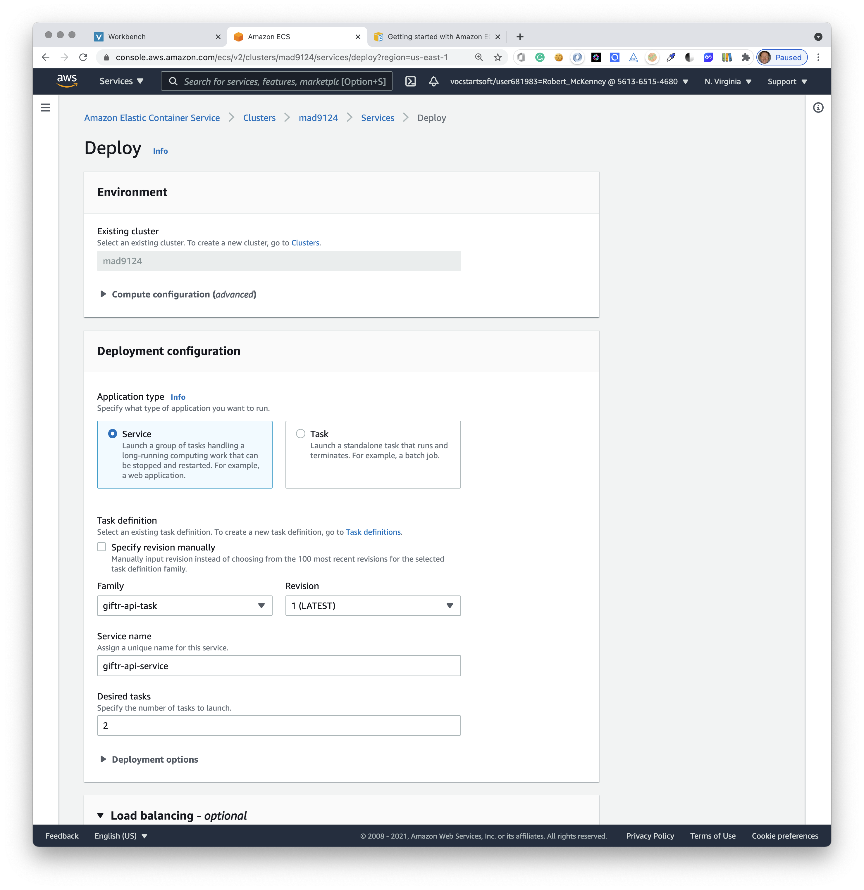 ECS configuration step 13
